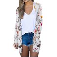 thumbnail image 1 of Pisexur Womens Open Front Cardigans Sweaters Lightweight Floral Long Sleeve Loose Outerwear Soft Knit Sweaters Coat with Pockets, 1 of 5