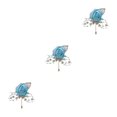 thumbnail image 3 of Youkk Cloth Chic And Stylish Brooch Pin Fashion Statement With Exquisite Piece Modern Minimalist Corsage water blue 3Set, 3 of 6