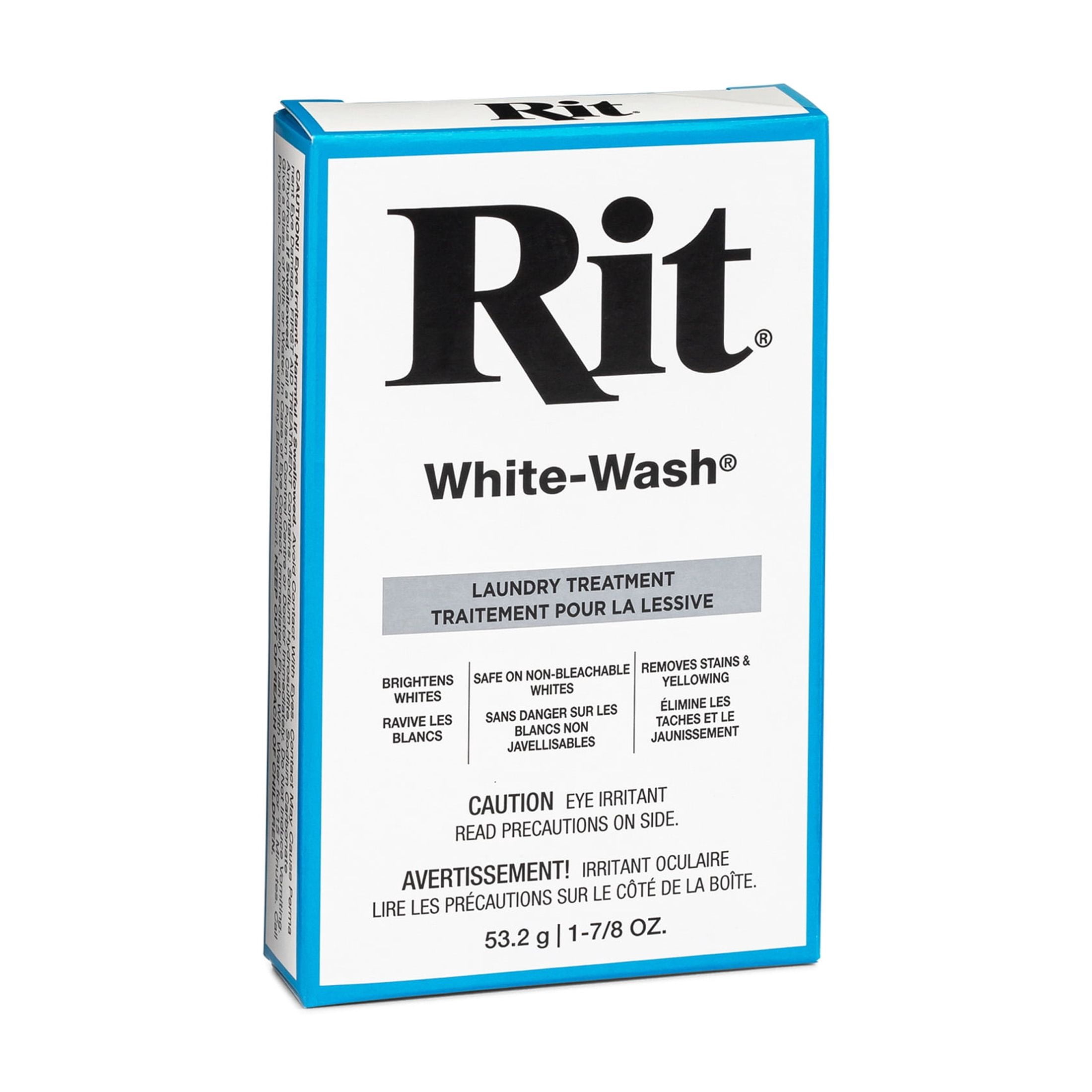 RIT White-Wash Laundry Treatment, 1 pc, 53.2 g (1-7/8 oz.), 10.2 cm (4 in) H × 6.4 cm (2.5 in) W × 2.5 cm (1 in) D, 53 g (1.9 oz)