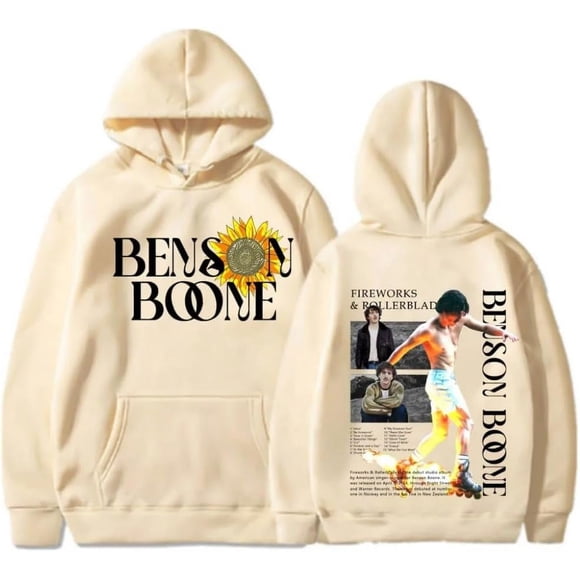 Chandail à Capuchon Benson Boone Merch Tournée Mondiale Mode Chandail Molletonné à Enfiler Chandails à Capuchon Fans Vêtements Vêtements Hauts pour Femmes Hommes