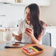 thumbnail image 5 of Fiudx Xiying Square Food Tray - 18X18Cm Large Capacity Serving Plate for Snacks, Fruit & Candy - Durable, Easy-Clean Coffee Table Tray for Home Living Room Use, 5 of 5