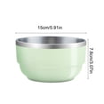 thumbnail image 3 of TACILIP Large Stainless Steel Bowl Tableware Portable Household Fruit Basin Insulated Bowl Stackable and Nestable Stainless Steel Bowl Organization and Storage, Men Gifts, 3 of 6