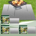 thumbnail image 1 of Bowayaoa Portable BBQ Fire Mat, Heat Resistant Outdoor Grill Mat, Protective Fireproof Under Grill Mat for Camping, Non-Slip Fire Retardant Mat for Stove, 1 of 3