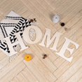 thumbnail image 4 of ORUYROP 4 Pcs 12 Inches Paintable Word Home Rustic Unfinished Wood Slices Letters Sign for DIY Ornament Christmas Tree Hanging Living Room House Home Wall Decor, 4 of 7