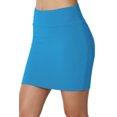thumbnail image 1 of TheMoogan Women's Basic Stretch Cotton High Waist Double Layer Tube Mini Skirt, 1 of 7
