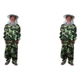 thumbnail image 3 of Ruiboury Durable And Essential Gear Beekeeping Suit Lightweight And Universal Easy To Ventilated Jacket For Beekeeper green camo L 2Set, 3 of 6