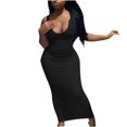 thumbnail image 3 of Birdeem Womens Sexy Tank Dress Deep V-Neck Sleeveless Ribbed Party Club Dress, 3 of 9