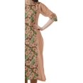 thumbnail image 3 of Moomaya Kurti Imprimée pour Femmes, Kurta Tunique Longueur Genou, Hauts à Col en V, Robe Grande Taille, 3 of 6
