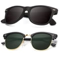 thumbnail image 5 of 2pcs Polarized Glasses For Men And Women, Semi-Rimless Frame Driving Glasses, 5 of 5