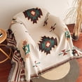 thumbnail image 1 of Dvkptbk Sofa Towels Super Soft Sofa Towel Boho Style Blanket Tablecloth Breathable Recliner Sofa Cover Sofa Cover Light Geometric Pattern Bedding, 1 of 8