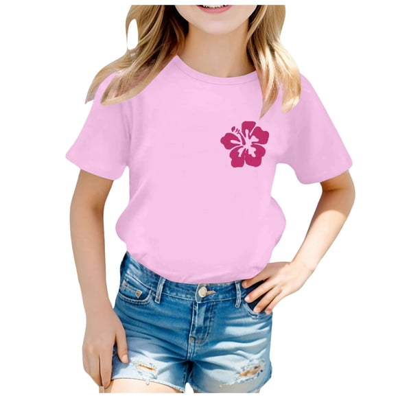 Zshosam T Shirts for Girls Birthday Shirt Baby Girls Tops Birthday T-Shirt Clothes Size 12T 13T,(Pink 12-13 Years)