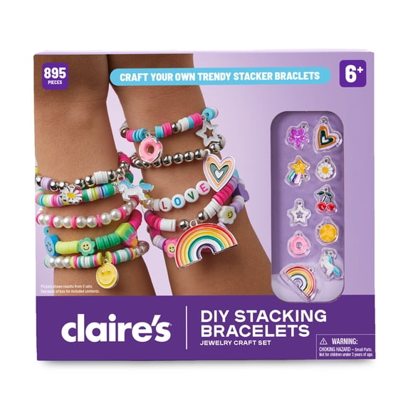 Trousse de bijoux à faire soi-même pour filles de Claire's - 895 pièces