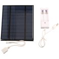 thumbnail image 1 of 2.5W 5V 500mA Solar Panel with USB for Mobile Phone Fan 18650 Battery Charging Portable, 1 of 8