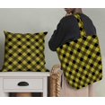 thumbnail image 5 of Soimoi Yellow Cotton Poplin Fabric Diagonal Check Print Sewing Fabric Yard 56 Inch Wide, 5 of 5