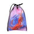 thumbnail image 3 of facefd Dive Swimming Drawstring Mesh Bag Storage for Diving Scuba Snorkel Gear Pink, 3 of 9