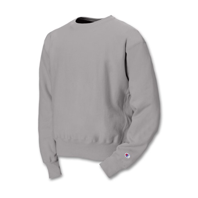 Champion Chandail Ras du Cou en Tricot Reverse pour Hommes, 3TG, Gris Argenté