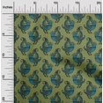 thumbnail image 1 of oneOone Cotton Flex Light Green Fabric Bird Block Sewing Craft Projects Fabric Prints By Yard 40 Inch Wide, 1 of 4