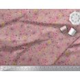 thumbnail image 2 of Soimoi polyester Crepe Fabric Leaves,Butterfly & Flower Floral Print Fabric by Yard 52 Inch Wide, 2 of 3