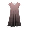thumbnail image 4 of RXIRUCGD 2025 Vêtements d'Été pour Enfants Mode Filles Nouvelle Robe d'Été à Manches Courtes Poches à Volants Col Rond Imprimé, 4 of 4