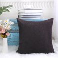 thumbnail image 4 of Unique Bargains Housse de Coussin Décorative en Velours Côtelé Doux à Rayures de Maïs, 4 of 9