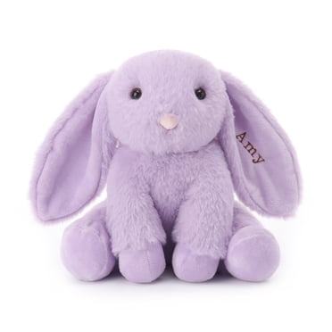 Apricot Lamb Purple Bunny Stuffed Animals for Kids, Soft Cute Plush Toys, 7.9 Inches