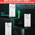 thumbnail image 2 of HLONK Charger Docking Station for Wii Remote Controller  2pcs Batteries for Wii Remote Charger 2800mAh, 2 of 7