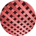 thumbnail image 1 of Ahgly Company Tapis d'Intérieur Ronds de Style Transitionnel Lavables à la Machine, Rouge Canneberge, 7 Pieds Rond, 1 of 7