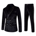 thumbnail image 2 of TIMIFIS Mens Suits 2 Piece Slim Fit Casual One Button Solid Suits for Mens Business Wedding Party Jacket Blazer & Pants SetFall, 2 of 9