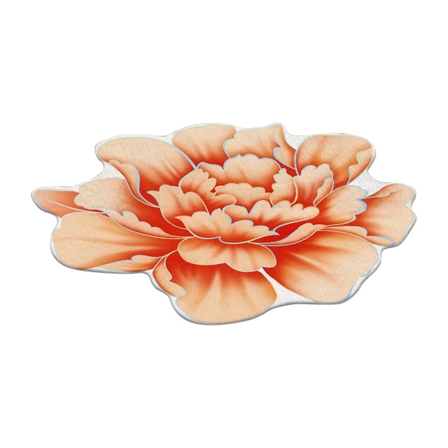 Runner Rug Door Mat with Heavy Duty Backing Front Door Mat Indoor 3D Special Shaped Flower Floor Door Mat Indoor Rugs Diameter 100cm Area Rug for Kitchen Warehouse Sale Clearance 40X40IN