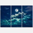 thumbnail image 2 of Designart Full Moon In Cloudy Night Sky II Canvas Wall Art, 2 of 4