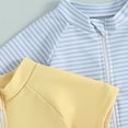 thumbnail image 4 of Curenmufel Toddler Boy Rashguard Swimsuit Kids Swimsuit Boys Two Pieces Shark Swimsuit Toddler Rash Guard and Trunk 18 24 Months (Yellow,18-24 Months), 4 of 7