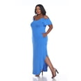 thumbnail image 2 of White Mark Women's Cold Shoulder Maxi Dress, 2 of 4