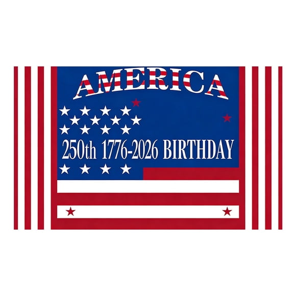 USA 250e Anniversaire Jardin 1776 2026 Bannière Patriotique Cour Extérieur, pour Patio et sous-Sol