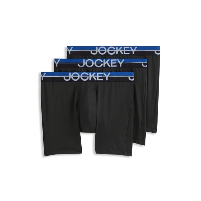 Jockey Boxeur-Brief Extensible en Microfibre Infinite Cool pour Hommes 6 Po - Lot de 3