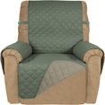thumbnail image 1 of 2024 Reversible Quilted Sofa Cover  Water Resistant Slipcover Furniture Protector  Washable Couch Cover with Non Slip Foam and Elastic Straps for Kids  Dogs  Pets (Small  Pink/Beige), 1 of 7