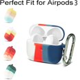 thumbnail image 2 of MesaSe Case Cover for AirPods 3  Soft Silicone Protective Cover with Keychain for Women Men Compatible with  AirPods 3 Charging Case  Front LED Visible, 2 of 5