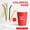💖 color_Hot#17008, variant on Silicone Reusable Straws Set of 6 Colorful Flexible BPA-Free for Juice Milk Smoothies Eco-Friendly Dishwasher