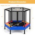 thumbnail image 2 of Gymax Trampoline Hexagonal de 48 Pieds' pour Enfants, Saut Récréatif avec Rampes Rembourrées en Mousse, 2 of 10