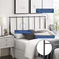 thumbnail image 4 of Modway Kiana Stainless Steel Metal Queen Headboard in Brown, 4 of 4