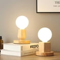 thumbnail image 3 of VONKY Wood Lamp Base Decoration Holder Bedroom Table Light Stand Accessories Type 3, 3 of 6