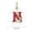 N, variante sur Pendentif de Voiture en Acrylique Bonhomme de Neige de Noël 2024 avec Alphabet des 26 Lettres, Décoration des Fêtes pour Véhicule Maison Bureau, Artisanat Fait à la Main pour Offrir
