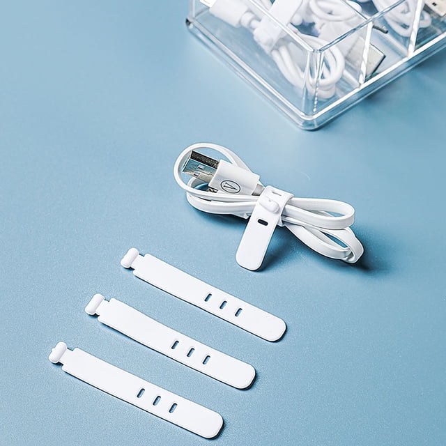 Drawer Office Transparent Plastic Wire Storage Box with Accessories Compartment Office Desk Accessories with Cover