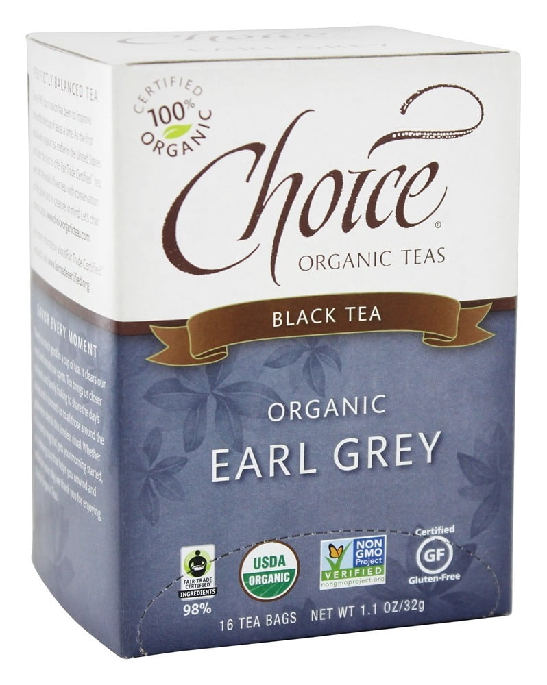 Choice Organic Teas - Organic Black Tea Earl Grey - 16 Tea Bags