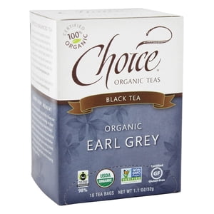 Choice Organic Teas - Organic Thé noir Earl Grey - 16 Sacs à thé