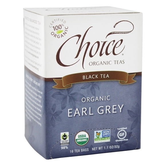 Choice Organic Teas - Organic Black Tea Earl Grey - 16 Tea Bags