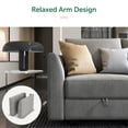 thumbnail image 4 of HONBAY Modular Sectional Sofa with Storage, U Shaped Couch with Reversible Chaise and Storage Ottomans, Gray, 4 of 7