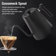 thumbnail image 4 of Gooseneck Electric Kettle 304 Stainless Steel Temperature Control LED Screen Pour Over Coffee for Tea Kettle Matte Black 1200W, with Timer Keep Warm Setting, Suitable for Busy, 4 of 7
