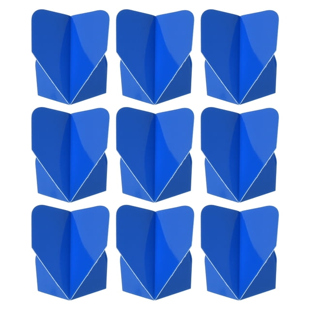 Unique Bargains Fléchettes de Vol, Lot de 9 Accessoires de Fléchettes Standard pour Animaux Bleu