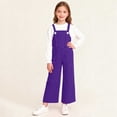 thumbnail image 2 of Children's Solid Color Pocket Jumpsuit, Mid Size Casual Overalls for Adults, Comfortable and Versatile, 2 of 9
