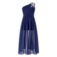 thumbnail image 2 of Lejafay Robe de Demoiselle d'Honneur Junior pour Fille, Combishort à Paillettes Sans Manches à une Épaule, Robe de Soirée Formelle Bleu Marine 10, 2 of 7